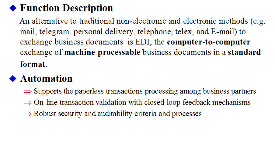 EDI-Function-Description