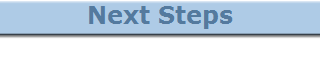 Next Steps