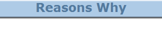 Reasons Why