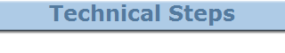 Technical Steps